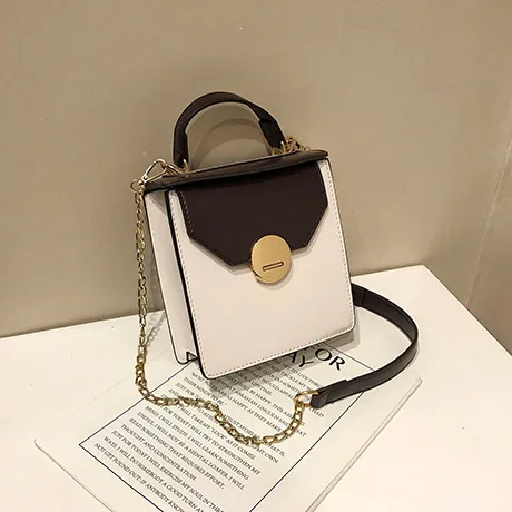 

Women Chain Single Shoulder Square Bag Fashion Slant Hand Bag High Quality Leather Bag Luxury Brand Women Shoulder Bag