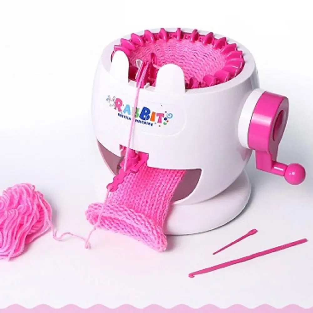 

DIY Knitting Machine Weave Hat Applied Weaving Loom Toy Educational Weave Scarf Rabbit Shape Parent-Child Interaction
