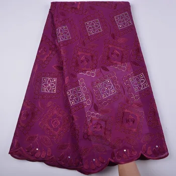 

Pretty African Dry Lace Fabrics For Women Cotton Dry Lace Fabric Swiss Voile With Stone Swiss Voile Lace In Switzerland 1339B