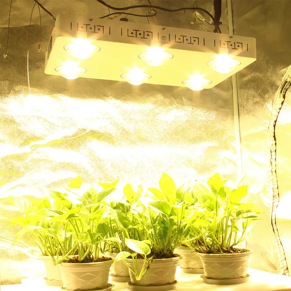 Диммируемый CREE CXB3590 600 Вт 72000лм COB LED Grow Light полный спектр заменить HPS 1000 растущая