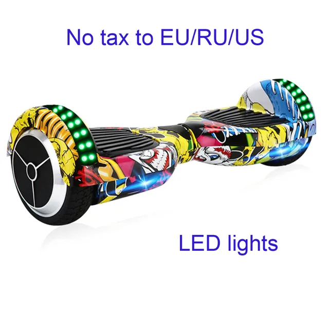 Best price at $186 Cheap Hoverboard 2 Wheel Smart Self Balancing Scooter Electric Hover board Skateboard Motorized Adult Roller Hover Drift Skateboard