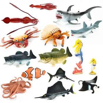 

RCtown Kids Simulation Sea Animal Modeling Collection Toy Home Decoration