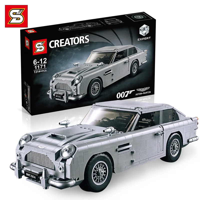 

Technic Series 10262 Aston Martin Db5 Set Building Blocks Bricks Children Car Model Gifts Toys Compatible Legoings Original Box