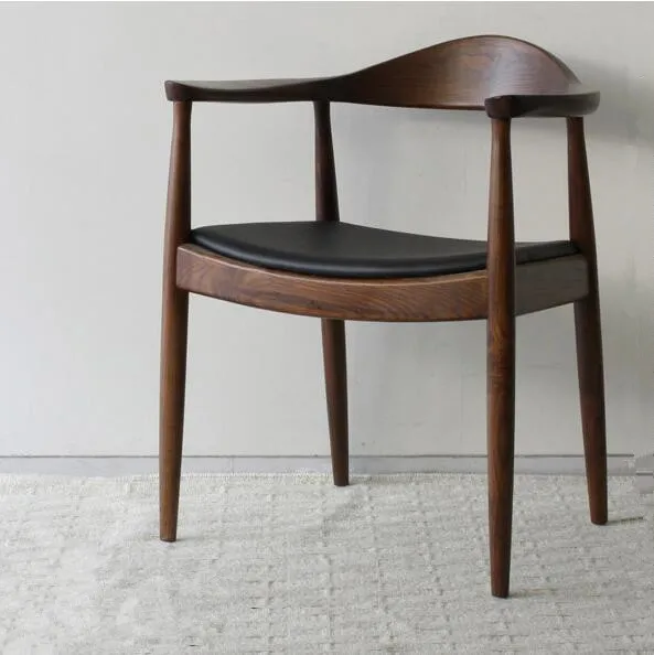 Mid Century Presidential Dining Chair Armchair In Real Leather Mid Century Presidential Dining Chair Armchair In Real Leather Upholstery Seat Room Furniture Modern