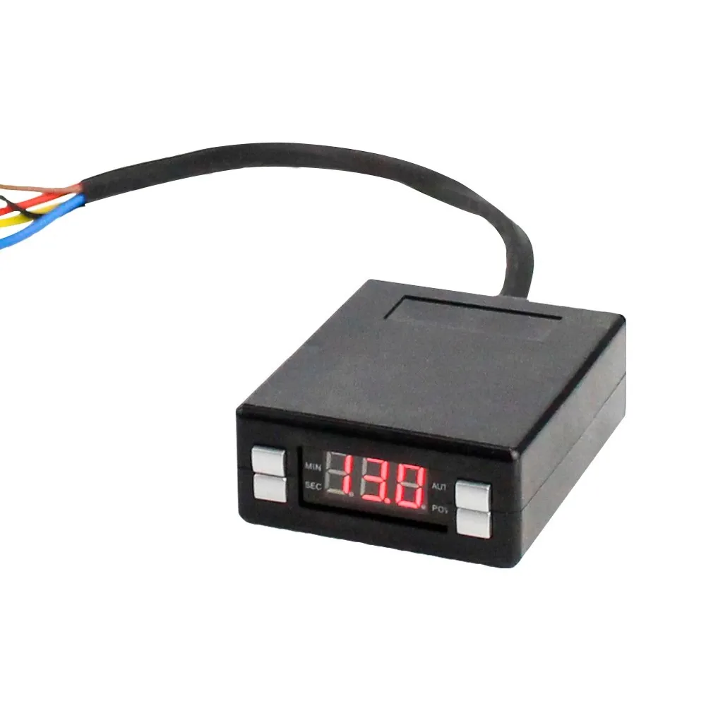 

New Turbo Timer Universal 12V mini box style Car Turbo Timer Black/silver Color ,red Led ,Digital Display / Turbo Timer