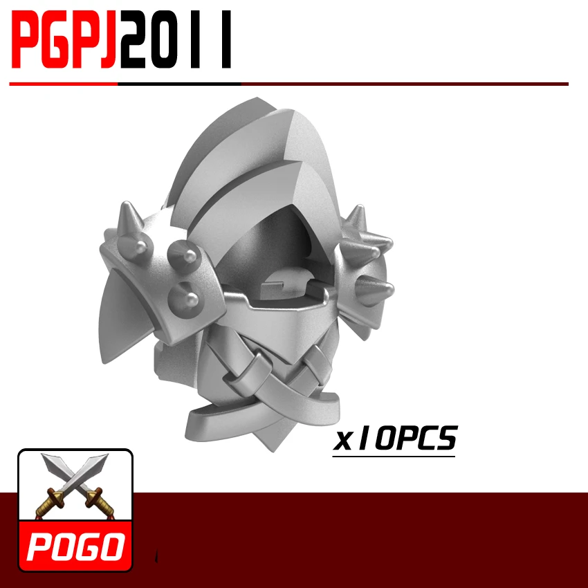 

PG2011 Grey Helmet Rome Kingdom MEDIEVAL WEAPON Gladiatus Knights Rome for MINIFIG DIY model Building Blocks Kids Toys Gift