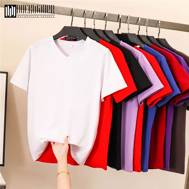 

T shirt Woman 2019 Summer Solid color Short Sleeve O Neck Cotton Spandex Women Top Slim Fit Soft Women Tshirt Women Tees