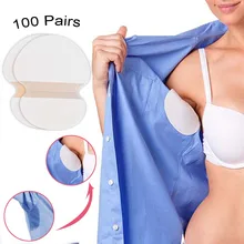 200 шт 100 пар Одноразовые для подмышек поглощающие пот впитывающие прокладки щит подмышки охранники не видимый защитный патч