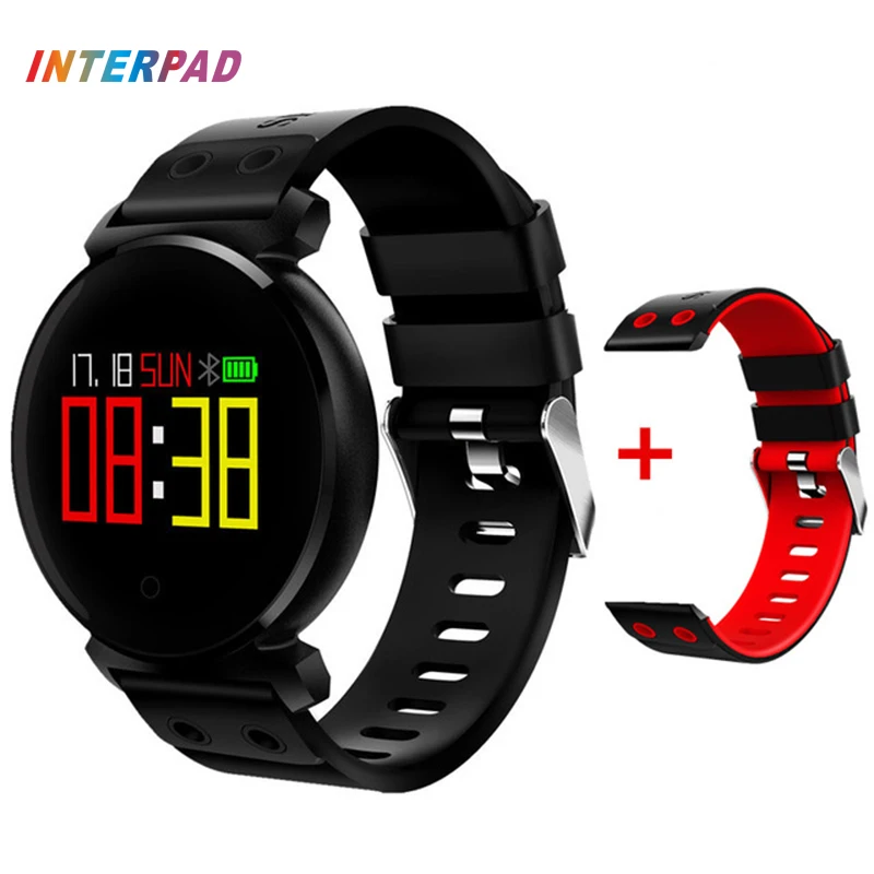 Interpad K2 Bluetooth Smart Watch IP68 Водонепроницаемый красочные OLED Smartwatch крови Давление