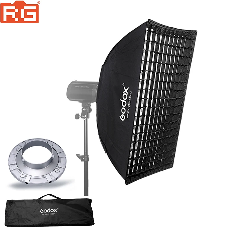 Godox FW60 * 90 60*90 см 23 6 дюйма x 35 4 полоса Beehive Honeycomb софтбокс с решеткой креплением Bowens |