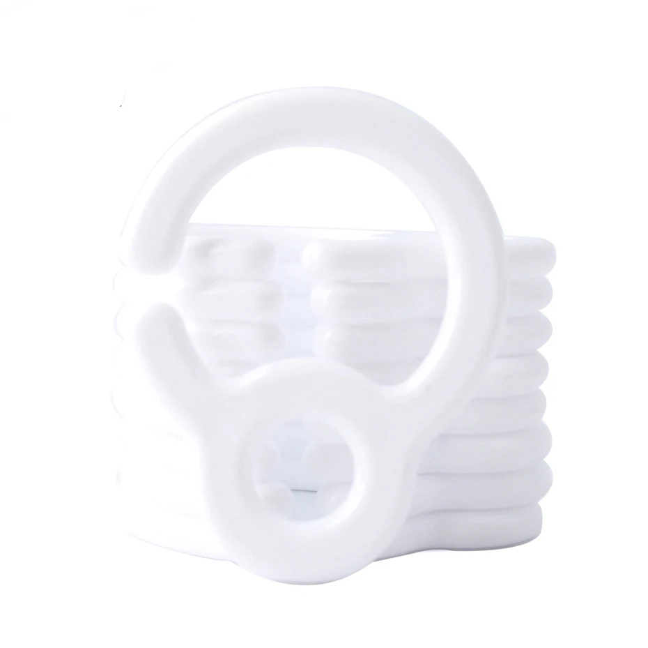 10pcs Plastic Teething Ring Links For Baby Stroller Toys Pacifier Hook