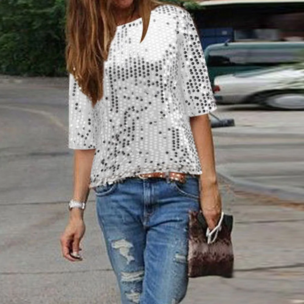ladies sparkly blouses