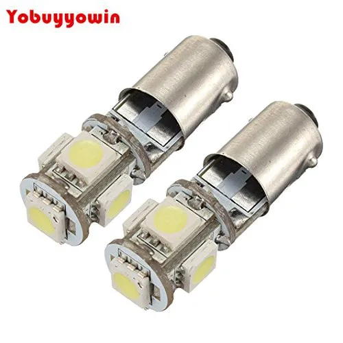 10X Fiala 5 Led 5050 Smd Ba9S H6W T4W Veilleuse Blanc Anti Sans Erreur Odb Lampe