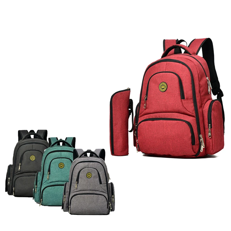 

Fashion Large Waterproof Diaper Bag Nursing Bag Keep Bottle Warm Zipper Hasp Mummy Bag Travel Backpack Nursing Handbag