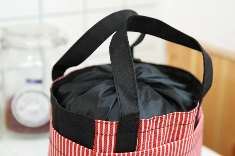 Baby Insulation Bag Feeding Milk Food Warm Drawstring Stripe Mommy Travel Breast Milk Bottle Thermal Portable Casual Tote BB5036 (3)