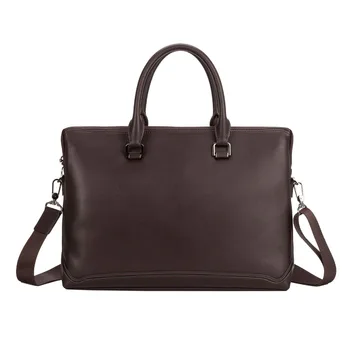 

Leather Business Handbag For Men 15 14 Genuine Cowhide Leather Laptop Bag Case Black Brown Briefcase Bag