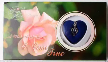 

FREE SHIPPING>>>@@ Pink Rose Box DIY gift Love Wish Pearl Necklace Oyster Drop Pendant Necklace