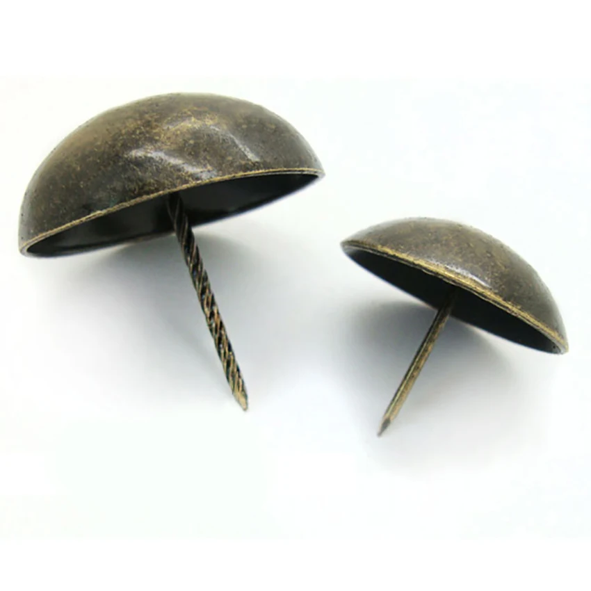 Sofa Decorative Furniture Tacks Stud Pushpin Doornail Hardware Antique Bronze Decorative Upholstery Nail Jewelry 50pcs Box upholstery nail