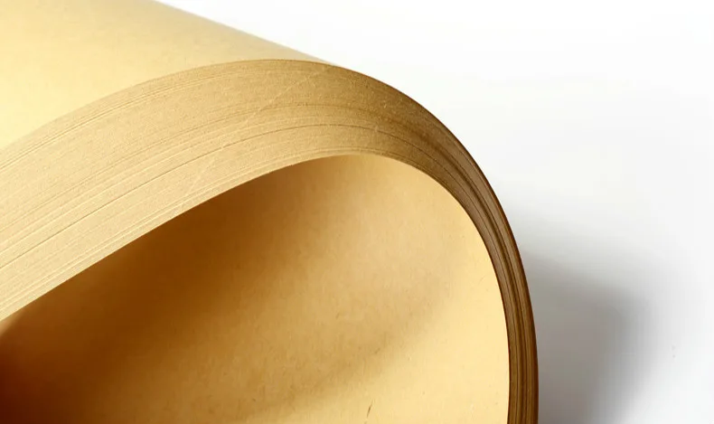 Полная древесная целлюлоза крафт копировальная бумага 120/150/180 г A4 обложка бумага желтый ретро упаковочная бумага печатная бумага 100 листов/упаковка