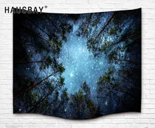 Beautiful Night Sky Wall Tapestry Home Decorations Wall Hanging Forest Starry Night Tapestries For Living Room Bedroom Beach Mat