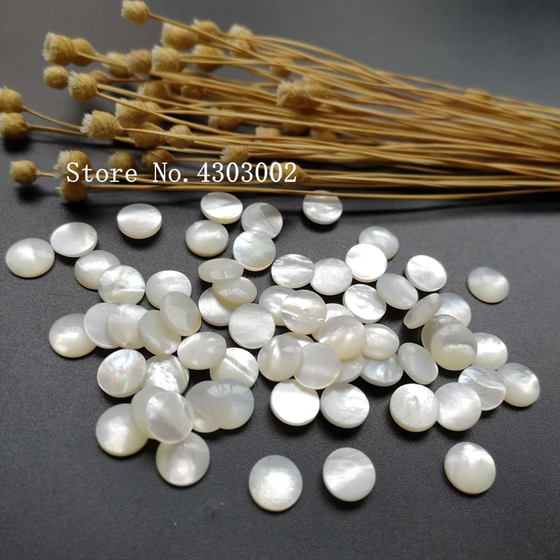 

50pcs/lot 10mm 100% Natural Black round Cabochon Mother of Pearl shell for DIY Jewelry round Cabochon MOP Pearl shell