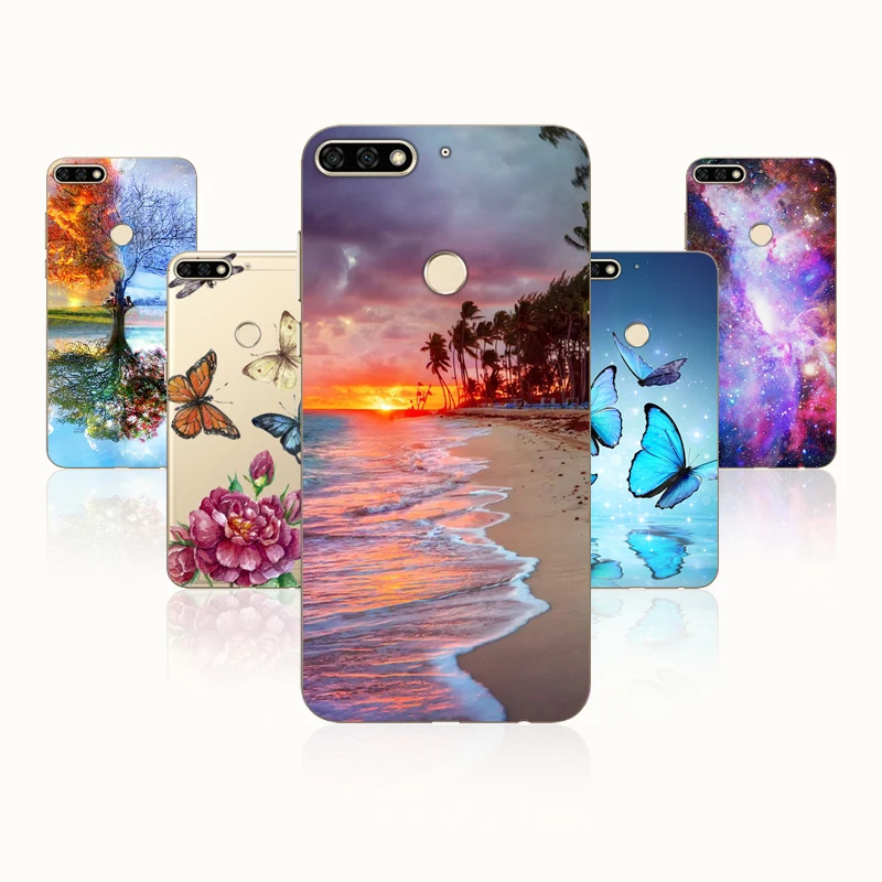 

Soft TPU 5.7 AUM-L41 Huawei Honor 7C Case Silicon Back Cover Honor 7C Phone Case 5.99 Global Version Honor 7C Pro Fundas Bumper