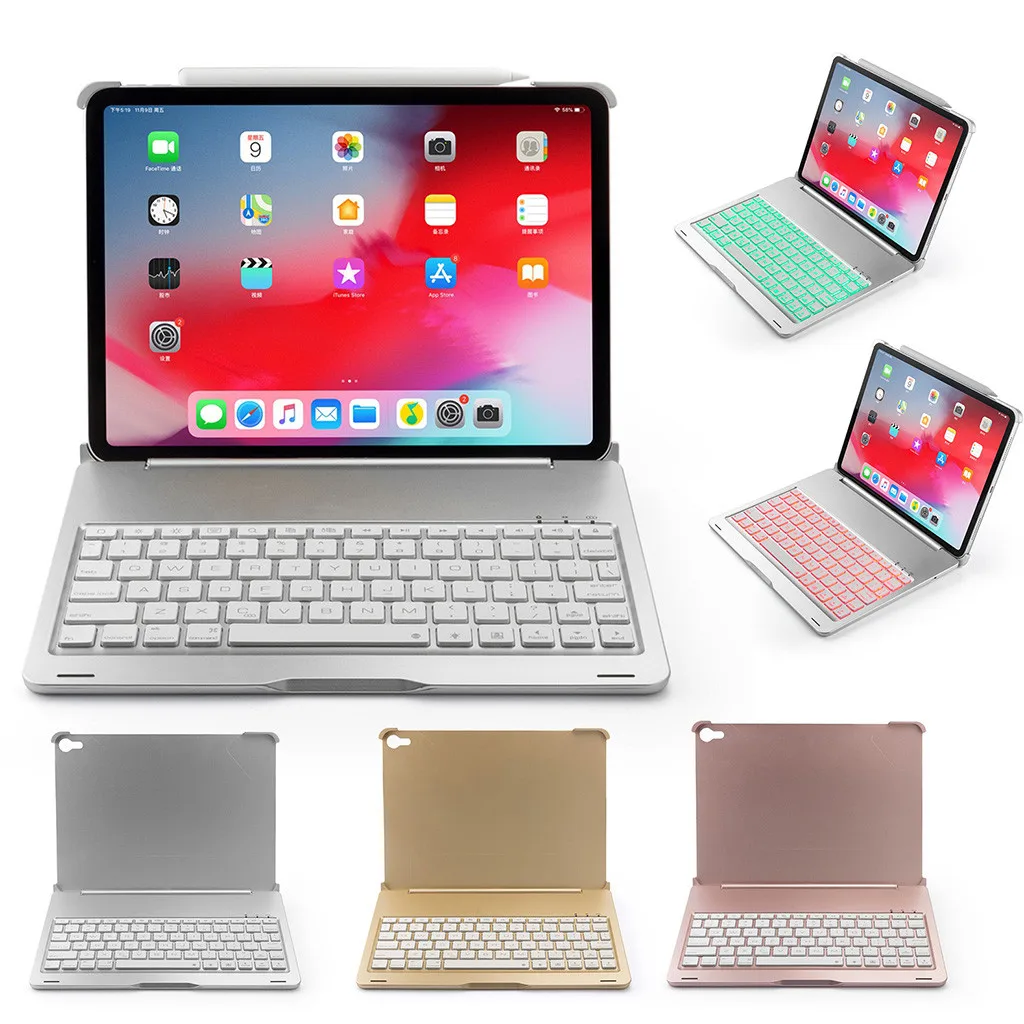 

Slim Backlit Aluminum Alloy Keyboard Case for Apple iPad Pro 11 Case Aluminium Alloy Wireless Bluetooth Backlight Keyboard Cover