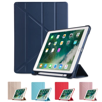 

For IPad Air 2 Air 1 Case 2018 9.7 Funda Silicone Soft Back Slim Pu Leather Smart Cover Case for IPad 2018 6th Generation Case