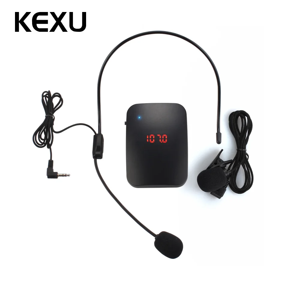 KEXU FM wireless microphone teaching loudspeakers headset guide FM