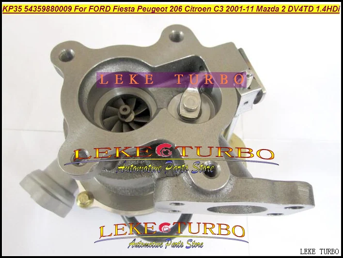 KP35 54359700009 54359880009 Turbo Турбокомпрессор для FORD Fiesta для peugeot 206 для Citroen C3 01-11 для Mazda 2 DV4TD 1.4L HDi