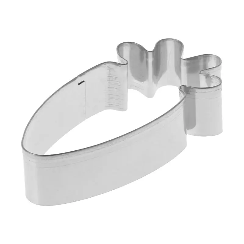 

Easter Carrot Stainless Steel Cookie Cutter Biscuit Pastry Cake Decor Baking Fondant DIY Mold Tools