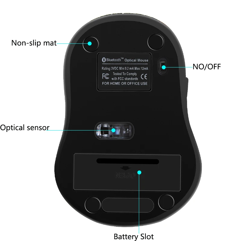 Мини Беспроводной Bluetooth 3 0 Мышь 1600 Точек на дюйм Оптическая Эргономическая мышь