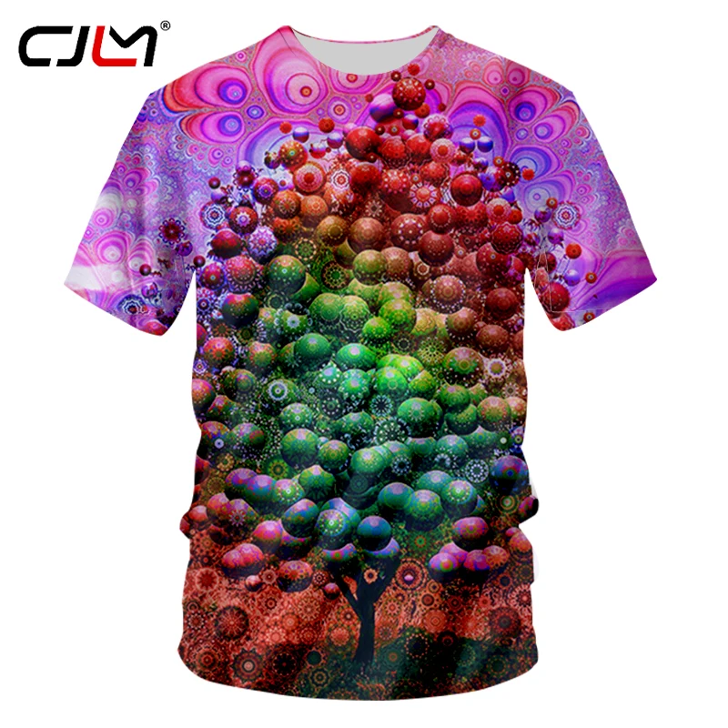 

CJLM Casual Tshirts Summer Tops Men 3d Print Fruit Tree T-shirt Unisex Hip Hop Outfits Shirts Short Sleeve Crewneck T Shirt Tee