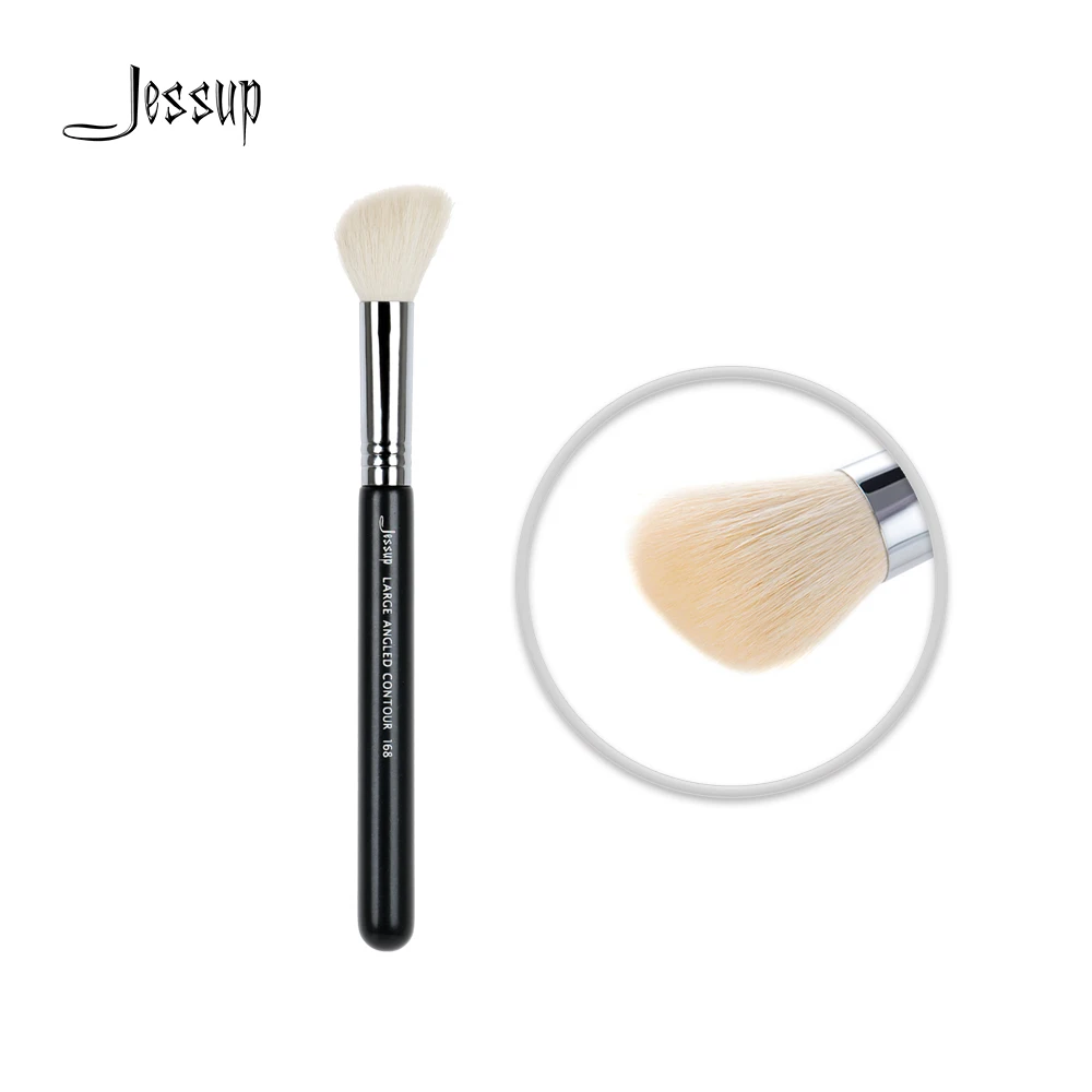 Jessup высококачественные материалы кисть для лица, профессиональный уход кисти для макияжа Инструменты Красота основа кисти Большой Угловой Контур 168