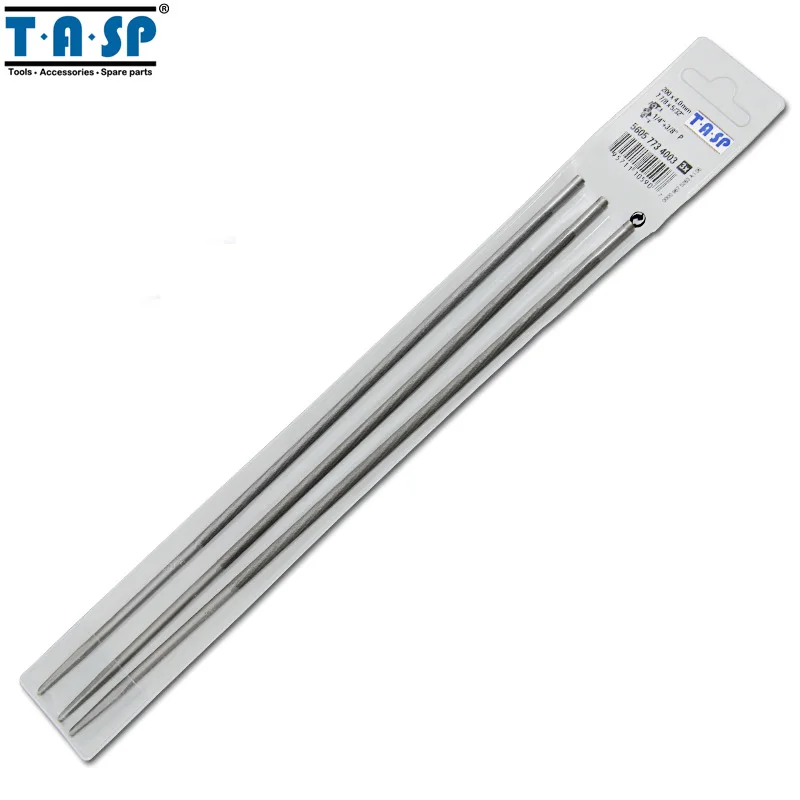 TASP 3 Pieces Chainsaw Files High Carbon Steel for Sharpening Chains Saw Sharpener for Woodwork
