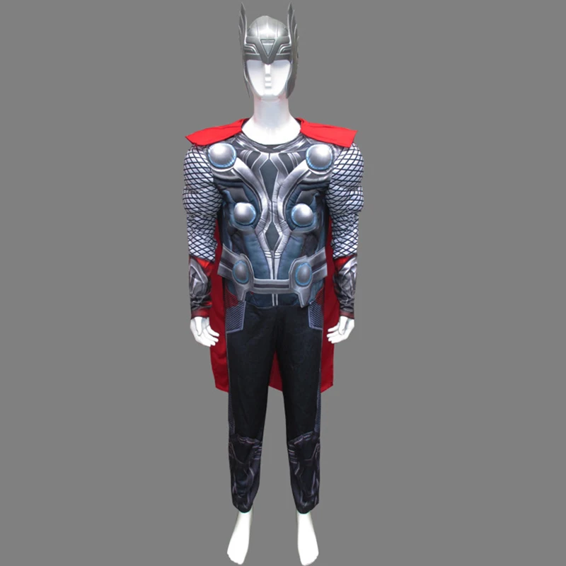 

Movie The Avengers Thor Costume Adult Men Halloween Superhero Party Cosplay Carnival Fantasia Superman Dress Up Outfit