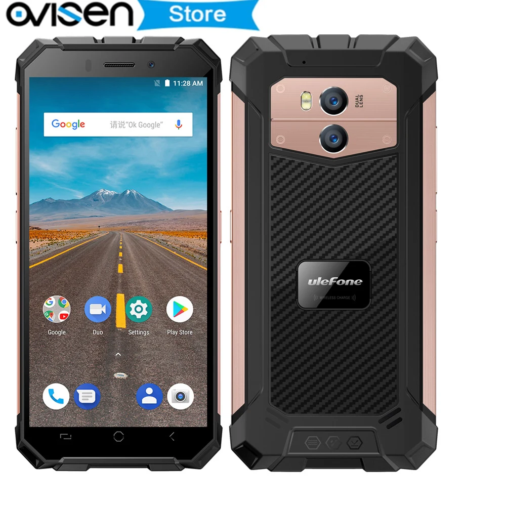 

Original Ulefone Armor X Android 8.1 IP68 Waterproof Smartphone 5.5" MTK6739 2GB RAM 16GB ROM 5500mAh Face ID NFC Mobile Phone
