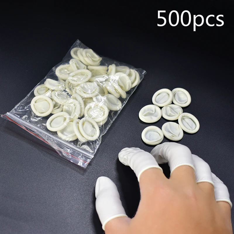 Fghgf 500 шт. одноразовые резиновые антистатические латекс палец кроватки Брови расширение Прихватки для мангала практичный от наращивания