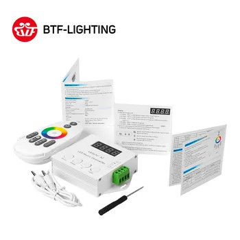 

Music X2 Controller for LED Strip WS2812B/WS2811/WS2813/USC1903 Modules DC5V-24V Input Max 1000 pixels with RF Touch Remote