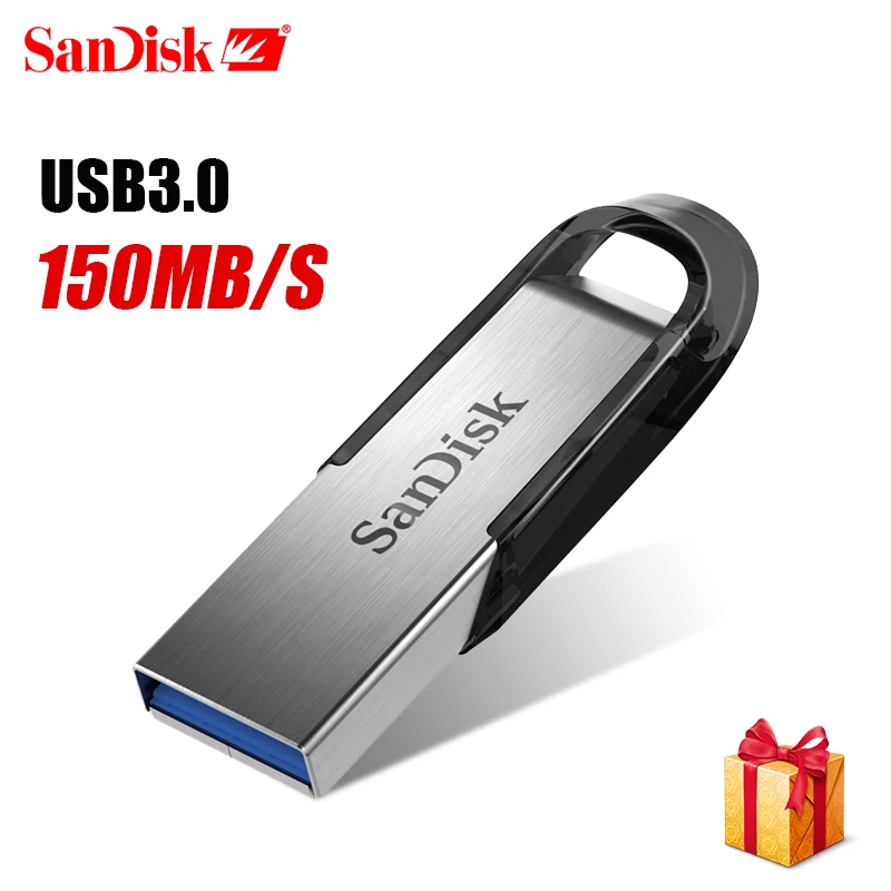 Флэш накопитель SanDisk USB 3 0 128 ГБ 64 32 16 150 МБ/с. ULTRA FLAIR Memory Stick Pen накопители флешки Flashdisk
