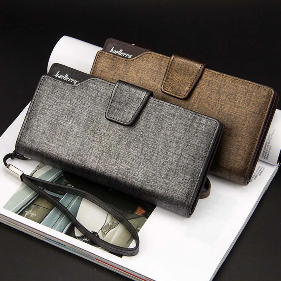 Baellerry Men Wallets Long Style High Quality Card Holder Male Purse Zipper Large Capacity Brand PU Leather Wallet For Men Baellerry Men Wallets Long Style High Quality Card Holder Male Purse Zipper Large Capacity Brand PU Leather Wallet For Men