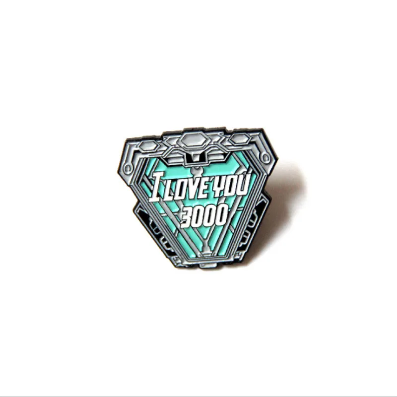 

Marvel Film Periphery Avengers: Endgame Iron Man Ark Reaction Furnace Brooch Love You Three Thousand Times Student Badge Gift