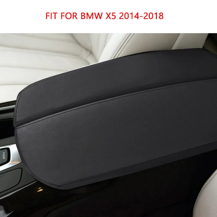 Для BMW X5 E70 2007-2013/F15- Автомобильная Центральная консоль подлокотник накладка из микрофибры защитная накладка - Название цвета: black 14-18