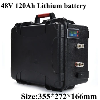

48v 120Ah li-ion battery pack lithium 50A BMS 2400w lipo for power storage communication base station backup power + 10charge