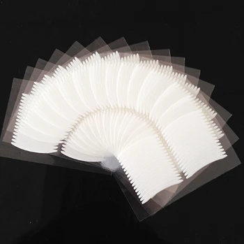 

160pairs/ lot Sexy Women Invisible Eyeliner taoo Sticker Waterproof Makeup Temporary Stickers with Free Adjustment Bar -white