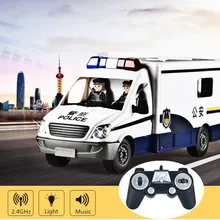 Моделирование Электрический Беспроводной Управление общественной безопасности RC автомобиль E672-001 2,4G освещение звуковая сирена удаленного Управление City модель транспортного средства