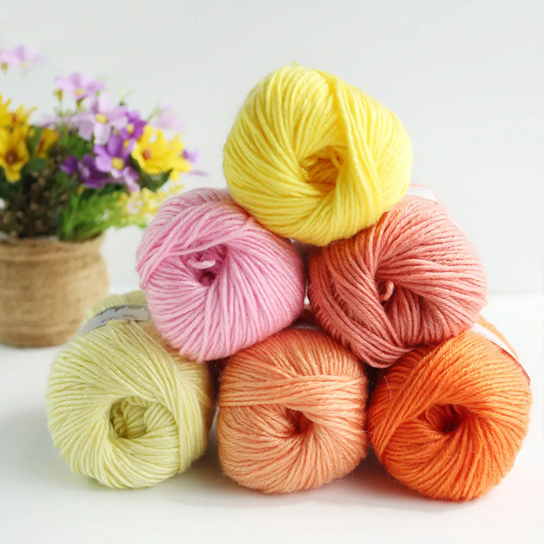 Baby Soft Yarn Crochet Cotton Skincare Scarves Clothes Knitting Milk