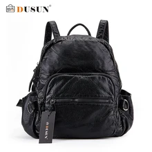 DUUSN Mochila Mochila Mujeres de la Alta Calidad de LA PU Leahter de Las Mujeres Famosas Marcas Bolsa de Viaje Mochilas escolares Para Adolescentes Mochila Nueva