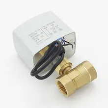 220 В два или три с приводом от двигателя шаровой Электрический клапан дюйма 2 DN15 20 25 32 40 50 линия управления 1/" 3/4" 1/" латунь