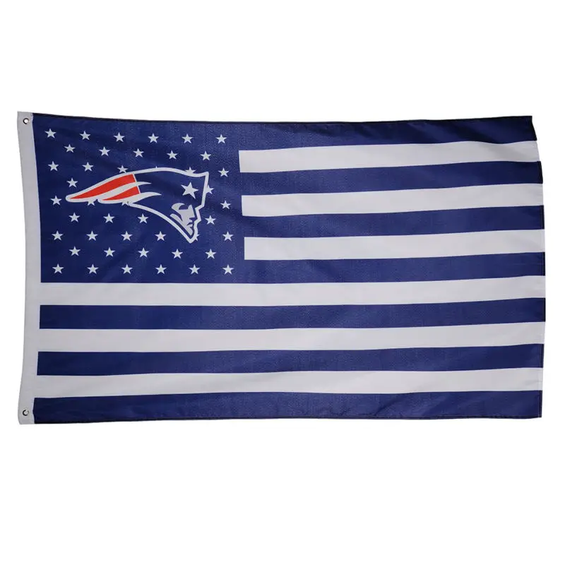 

Hot New England Patriots USA Premium Team Football Flag 3X5FT 90x150cm Custom Team Flag Party Supplies For Sale